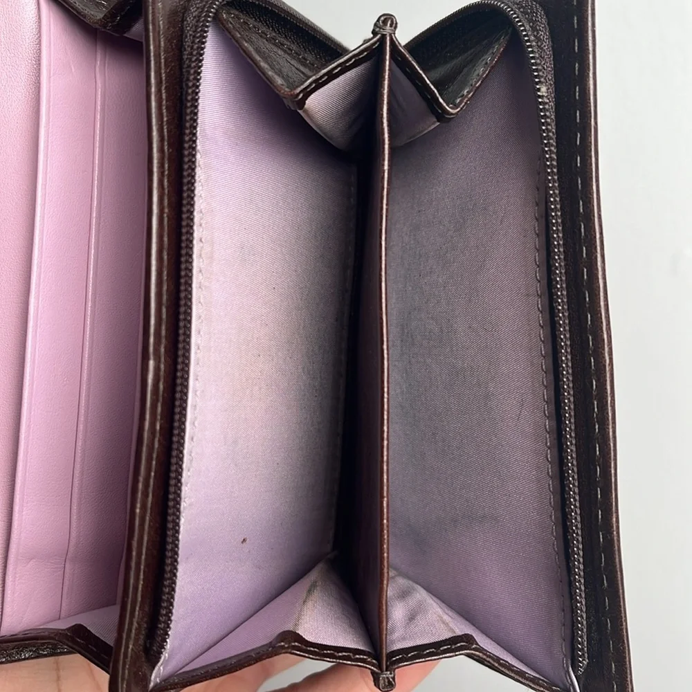 Coach Signature Brown Wallet - Picture 5 of 10